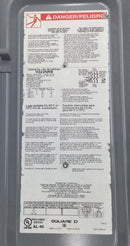 Square D H322NRB 60 Amp 3 Phase 120/240V Fusible Safety Switch 14 7/8" x 7 1/2"