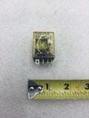 Idec RH2B-U 10 Amp Plug-In Ice Cube DPDT 8 Blade 24 VAC RH Power Relay 50/60Hz