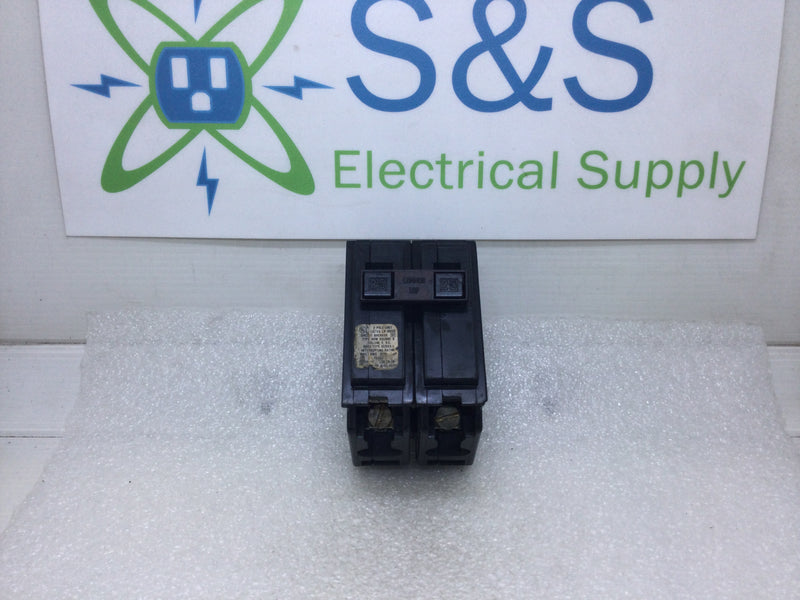 Square D HOM225 25 Amp 2 Pole 120/240V Circuit Breaker - White Face
