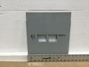 Cutler-Hammer BR48L125RP 4 Space Load Center Dead Front Cover Only 11" X 13"
