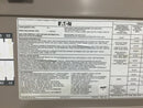 Eaton/Cutler Hammer CH Series 32 Space Load Center Cover/Door w/Main 15.5" X 35"