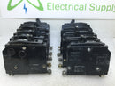 Lot of 10 - Square D QOB120 20 Amp 1 Pole 120/240V Bolt On Circuit Breaker - Black Face