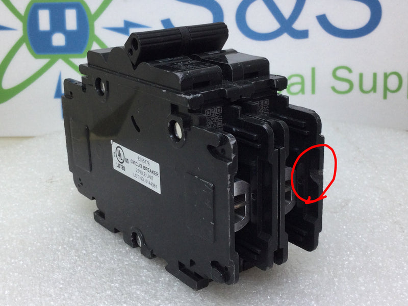 Zettler UEB1-70302BBSx 30 Amp 2 Pole 120/240V Breaker - Cosmetic Flaw