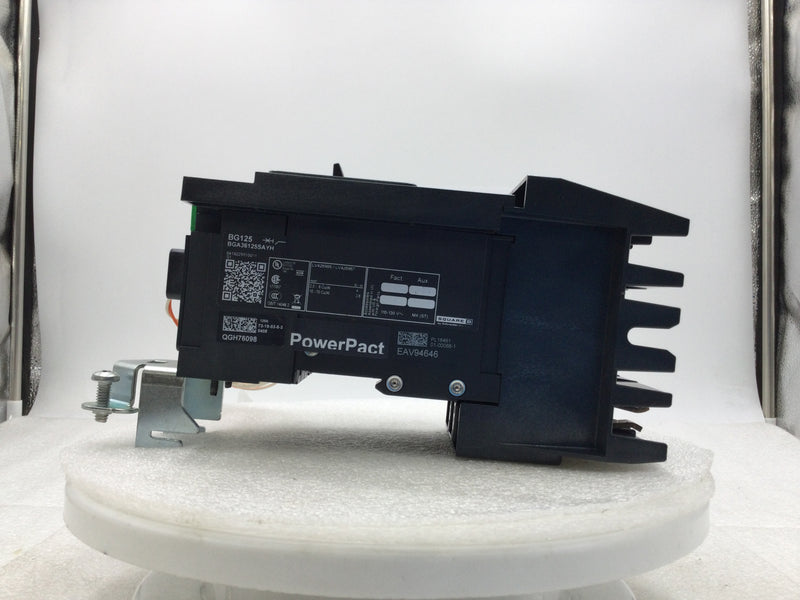 Square D BGA36125SAYH 125 Amp 3 Pole 600V Circuit Breaker W/ Shunt Trip