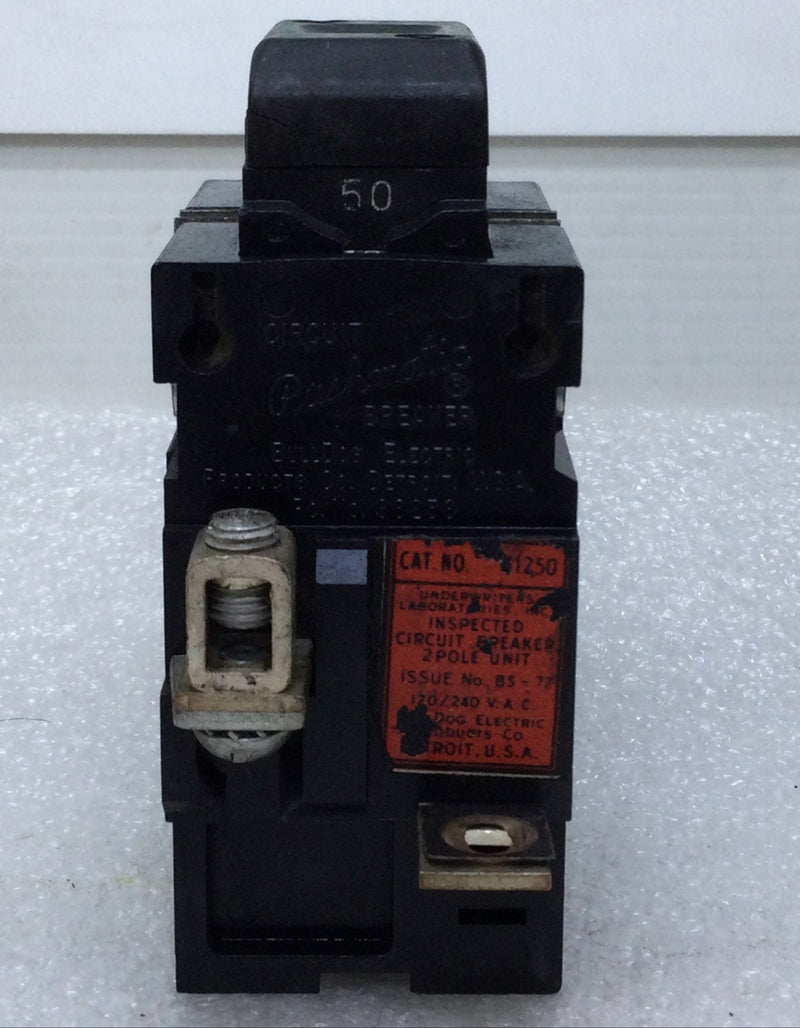 ITE/Pushmatic P250/31250 50 Amp 2 Pole 120/240V Circuit Breaker