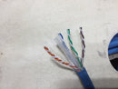 Vertical Cable 062-504/S/BL CAT 6 550 MHz Communications Cable 4 Pairs 23awg Solid Bare Copper Shielded Twisted Pair Blue
