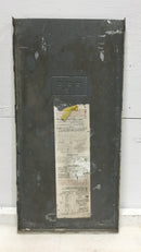 FPE Federal Pacific Cover Only 150 Amp 120/240V 1 Phase 3 Wire Nema 3R 24" x 12"