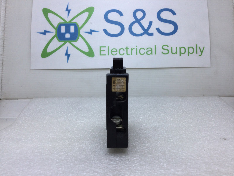 Square D QOT1515 15 Amp 1 Pole 120/240V Breaker - Old Style - Clip On