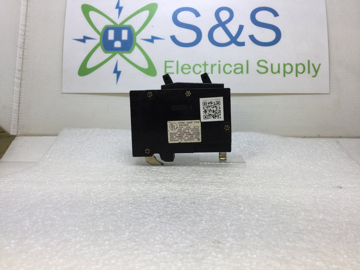 Square D QOT1515 15 Amp 1 Pole 120/240V Breaker - Old Style - Metal Ho