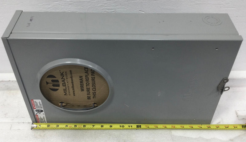 Milbank UAPC4511-0-TS0324 20 Amp 1 Phase 600V Meter Socket 20 1/4" x 12"