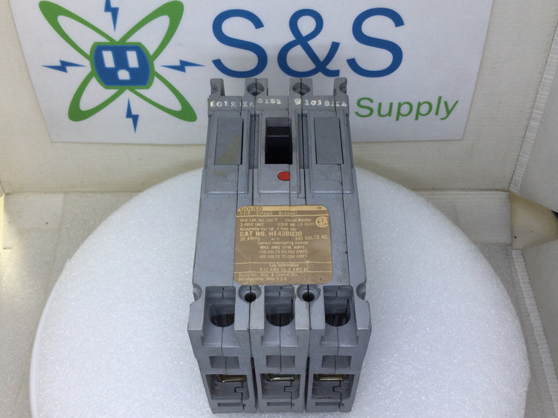 Gould/ITE HE43B030 30 Amp 3 Pole HE Series Bolt-On Circuit Breaker