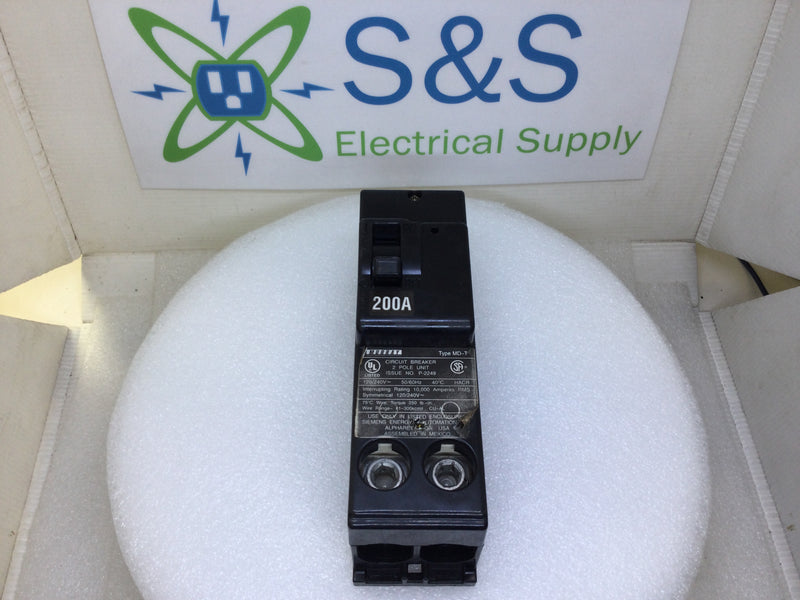 Murray MD-T2200 200 Amp 2 Pole 240V Circuit Breaker Type MD-T