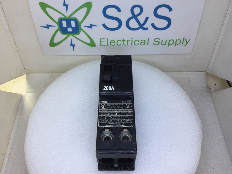 Murray MD-T2200 200 Amp 2 Pole 240V Circuit Breaker Type MD-T - Cosmetic Flaw