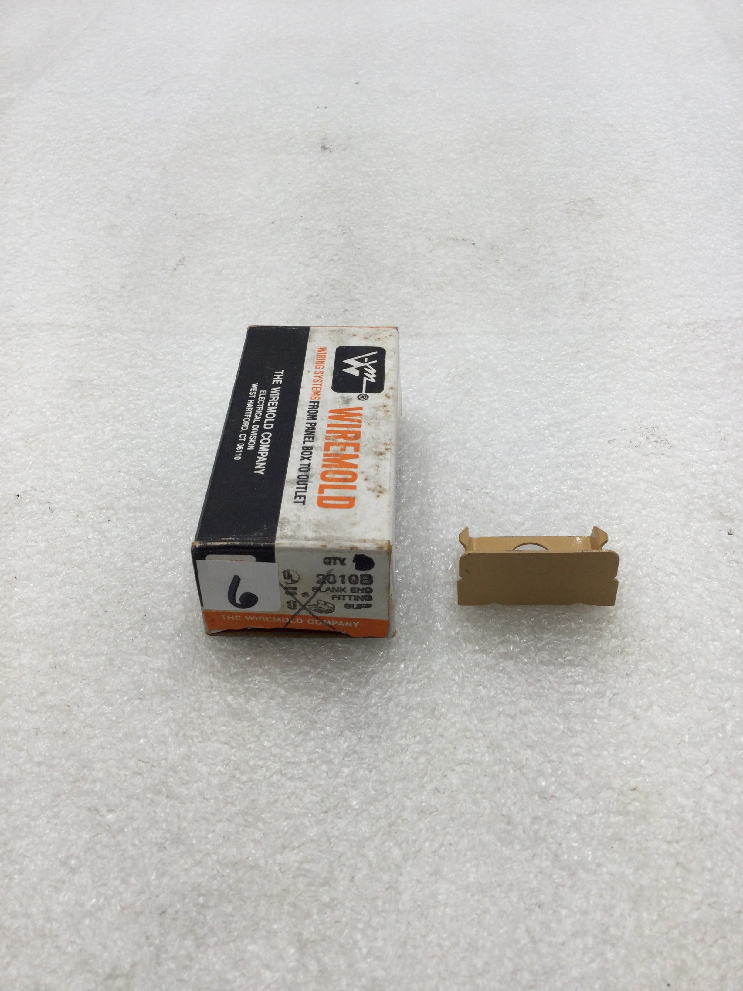 Wiremold/Legrand 2010B Blank End Fitting Buff (Box of 9)