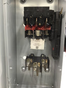 Square D H363RB 100A 600VAC 3 Phase Fused Type 3R Outdoor Enclosure Heavy Duty Safety Switch (New)