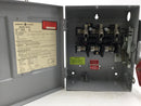 General Electric THN3361 30A 3 Pole 600V Non-Fusible Safety Switch 10 3/8" x 9"
