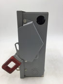 General Electric THN3361 30A 3 Pole 600V Non-Fusible Safety Switch 10 3/8" x 9"