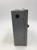 General Electric THN3361 30A 3 Pole 600V Non-Fusible Safety Switch 10 3/8" x 9"