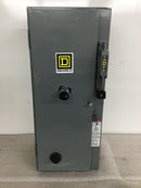 Square D 8538SBG13V06 30 Amp 3 Phase 600V 5HP @ 480V Combo Motor Starter Disconnect