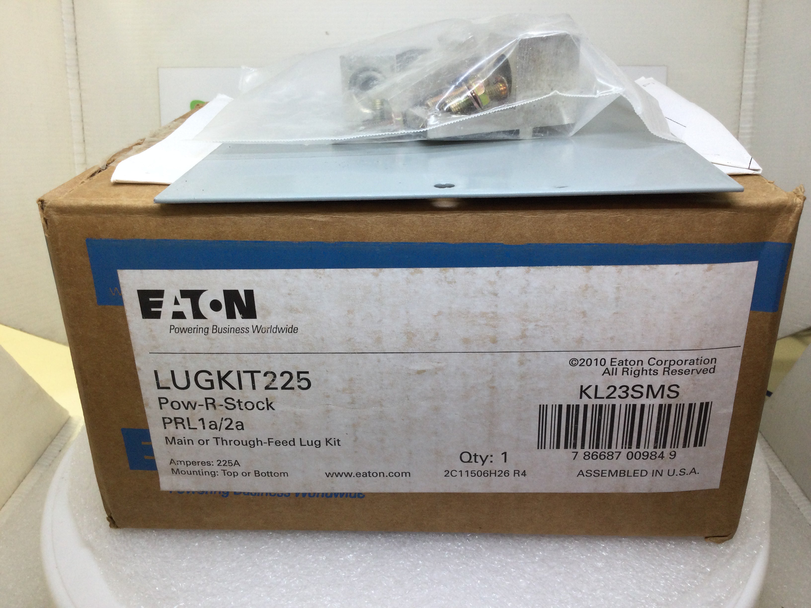 Backfeed Lug Eaton LUGKIT225 225 Amp PRL1a/2a Main or Through Feed Lug Kit