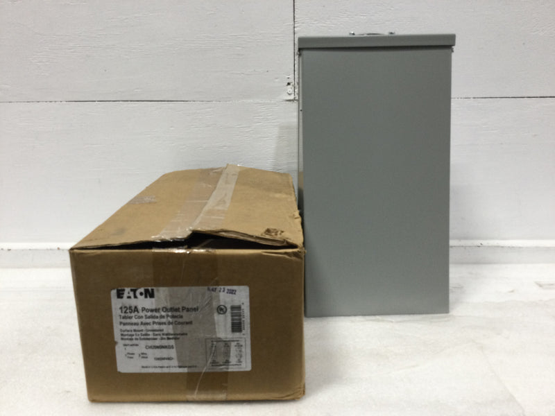 Eaton CHU9N9NKGS 125 Amp 1 Phase 3W 120/240V Surface Mount Power Outlet Panel