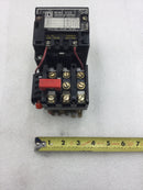 Square D 8536 Type SCO3 Series B Form BX23Y30-1 NEMA Size 1 Motor Starter 27 Amp 110-550 VAC up to 10 HP