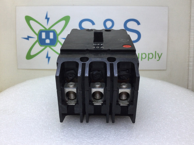 GE General Electric TEY340 40 Amp 3 Pole 240v Bolt On Circuit Breaker