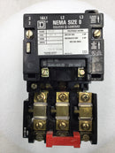 Square D 8536 SBO-2 Size 0 600V 3 Phase Contactor 24 VAC Coil w/Overload Relay