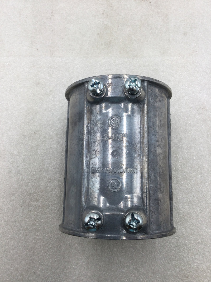 Madison Electric L-134 2-1/2" Concrete Tight EMT Set Screw Coupling (Box of 12)