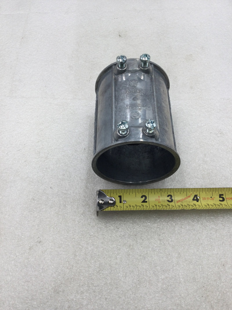 Madison Electric L-134 2-1/2" Concrete Tight EMT Set Screw Coupling (Box of 12)