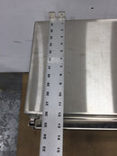 Hoffman / Nvent A30H2412SSLP Wallmount Hinged with NEMA Clamps Type 4X, 30x24x12, Brushed, SS304