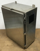 Hoffman / Nvent A30H2412SSLP Wallmount Hinged with NEMA Clamps Type 4X, 30x24x12, Brushed, SS304