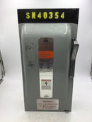 ITE F353 100 Amp 3 Pole 600V Fused Vacu-Break Clampmatic Safety Disconnect Switch