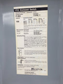 ITE F353 100 Amp 3 Pole 600V Fused Vacu-Break Clampmatic Safety Disconnect Switch