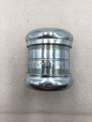Bridgeport 266 2-1/2" Steel EMT Concrete Tight Compression Coupling (Box of 2)