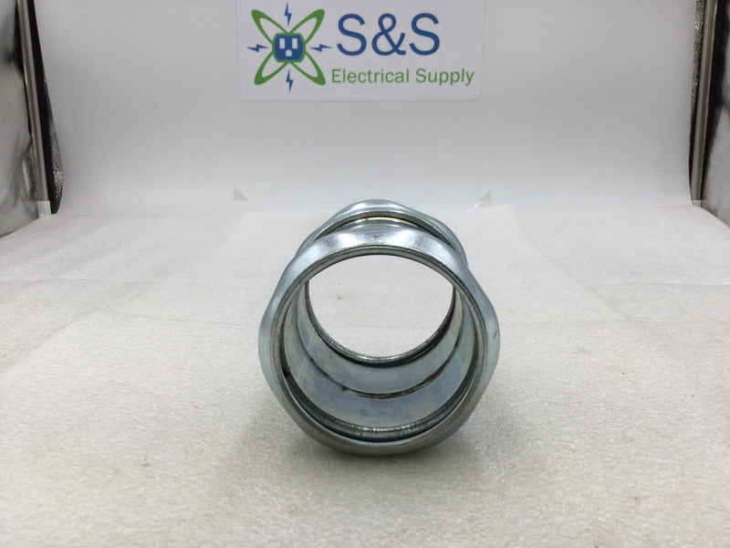 Bridgeport 266 2-1/2" Steel EMT Concrete Tight Compression Coupling (Box of 2)