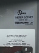 Milbank UAPC4511-0-TS0324 20 Amp 1 Phase 600V Meter Socket 20 1/4" x 12"