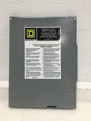 Square D Safety Switch Cover Only For Catalog No. DU221RB 30 Amp 240V Type 3R 8 7/8" x 6 5/8"