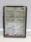 Square D Safety Switch Cover Only For Catalog No. DU221RB 30 Amp 240V Type 3R 8 7/8" x 6 5/8"