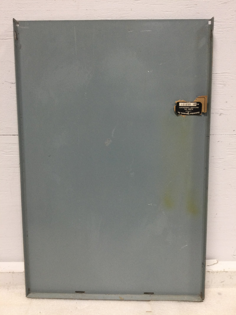 ITE Panelboard Cover Only Nema3R 22" x 14 1/2" Two Slots On Bottom Of Cover / No Lip On Top