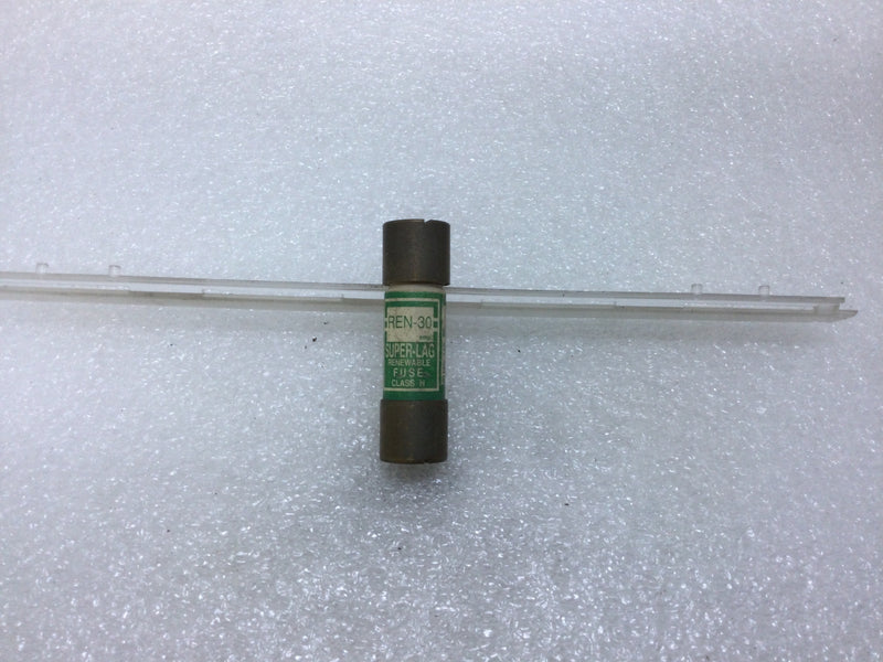 Bussman Super-Lag REN-30 30 Amp 250V or less Renewable Class H Fuse