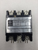 General Electric CR353 Series 40 Amp 3 Pole 240-600 VAC Contactor w/120 VAC Coil
