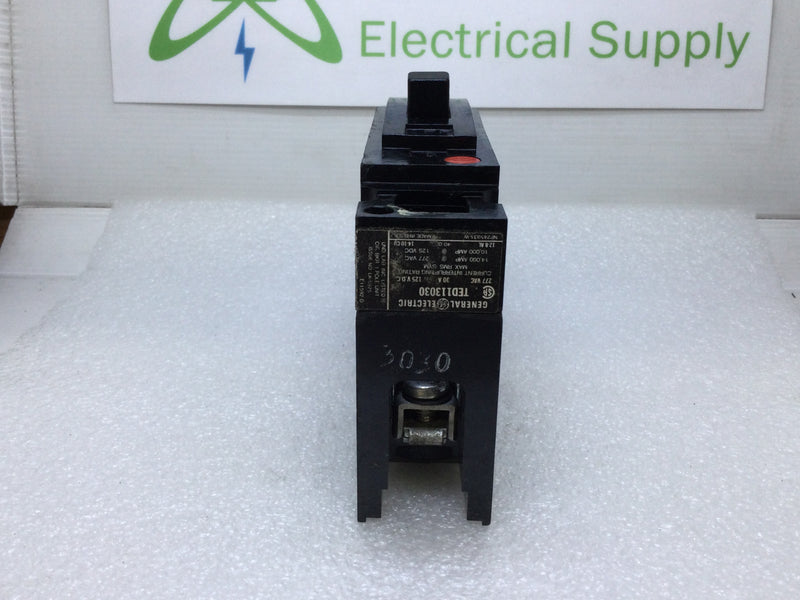 GE General Electric TED TED113030 1 Pole 30 Amp 240v Circuit Breaker