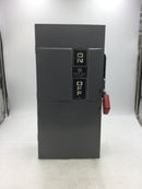 General Electric TH3363 3Ph Fusible 100A 600VAC Safety Switch/Disconnect Model 4