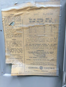 General Electric TH3363 3Ph Fusible 100A 600VAC Safety Switch/Disconnect Model 4