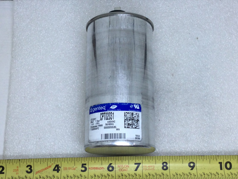 GE/Genteq 27L801 CPT02031 80/7.5uF -/+6% 440VAC 50/60Hz Capacitor