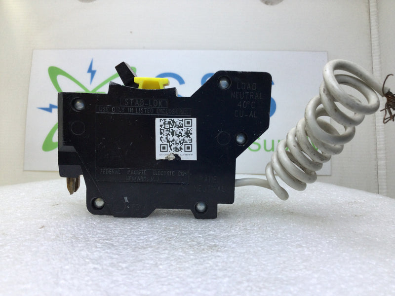 FPE/Challenger NA120GF 20 Amp 1 Pole 120V Stab-Lok Circuit Breaker w/ GFI