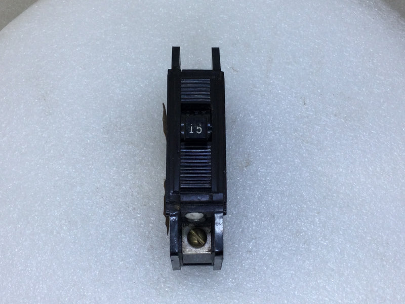 FPE Federal Pacific NQ112015 15 Amp 1 Pole 120/240V Breaker - Cosmetic Flaw