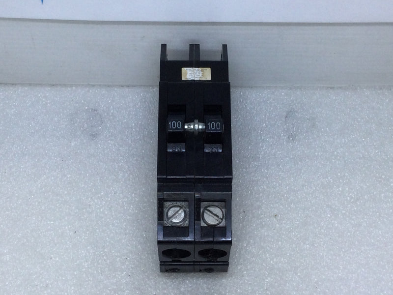 Zinsco QCAL100 100 Amp 2 Pole 120/240V Circuit Breaker
