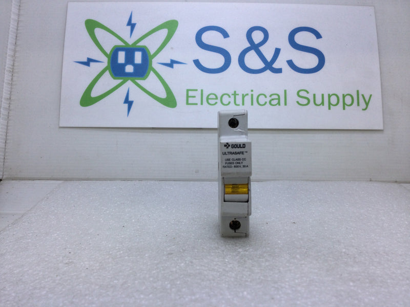 Gould USCC1I Ultrasafe Circuit Breaker Single Pole 30 Amp 600 VAC Class CC Fuses
